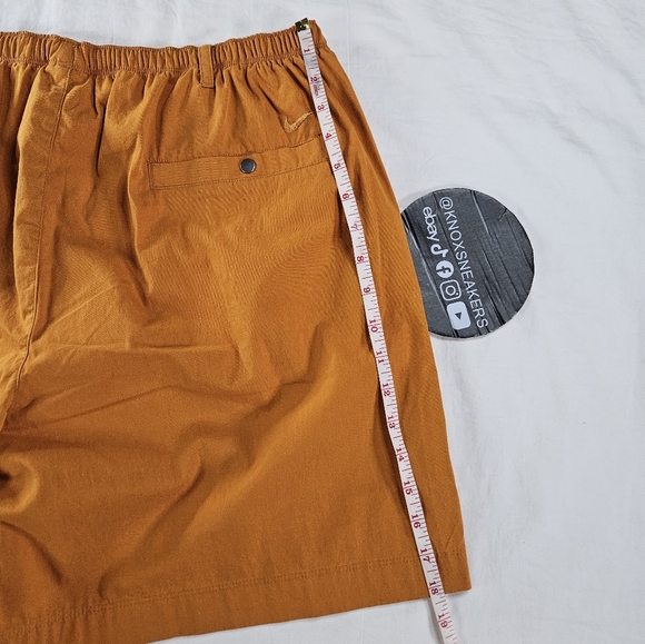 Nike Life Camp Shorts Monarch Orange FN3216 815 Men's Size Large - Picture 7 of 7